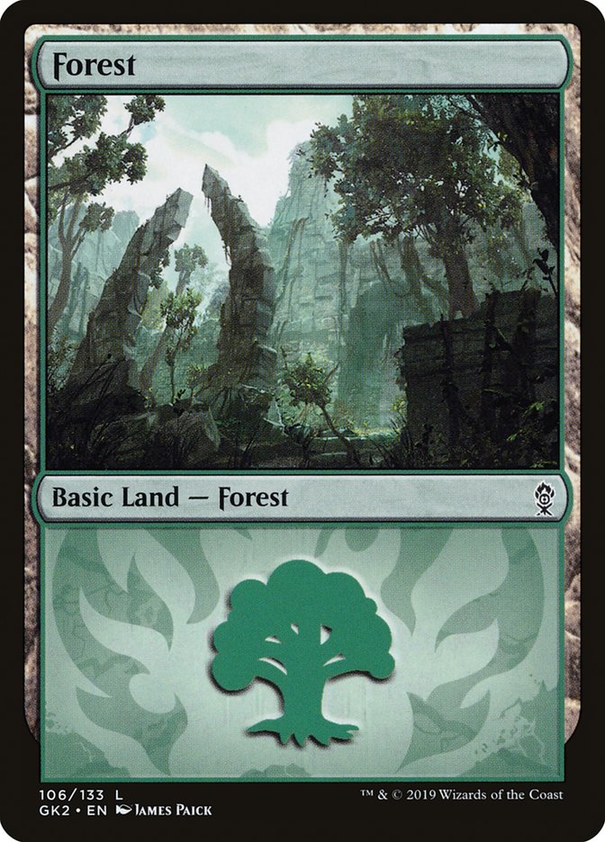 Forest (106) [Ravnica Allegiance Guild Kit] | Anubis Games and Hobby