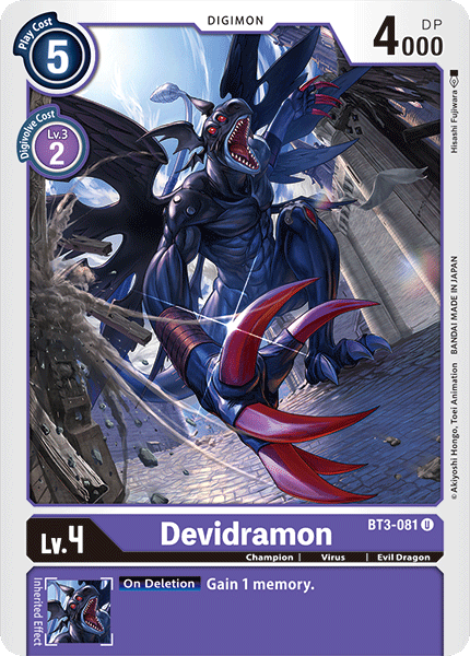 Devidramon [BT3-081] [Release Special Booster Ver.1.0] | Anubis Games and Hobby