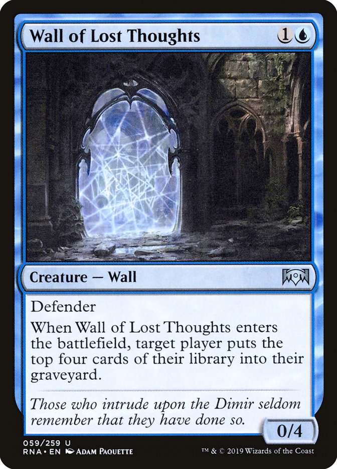 Wall of Lost Thoughts [Ravnica Allegiance] | Anubis Games and Hobby