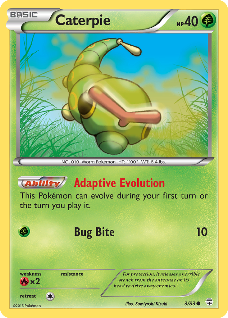 Caterpie (3/83) [XY: Generations] | Anubis Games and Hobby