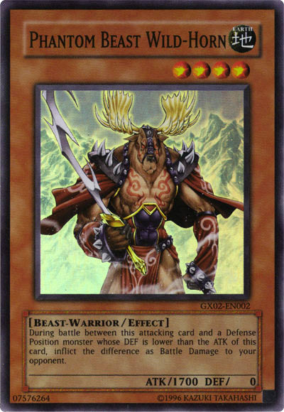 Phantom Beast Wild-Horn [GX02-EN002] Super Rare | Anubis Games and Hobby