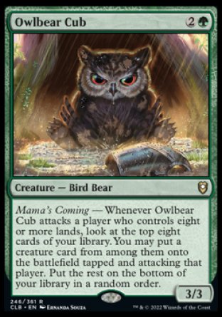 Owlbear Cub [Commander Legends: Battle for Baldur's Gate] | Anubis Games and Hobby