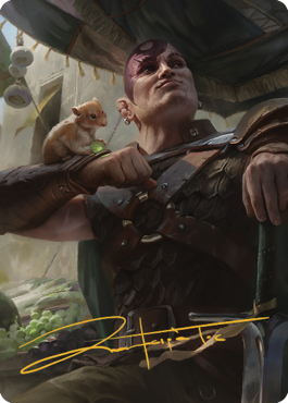 Minsc & Boo, Timeless Heroes Art Card (38) (Gold-Stamped Signature) [Commander Legends: Battle for Baldur's Gate Art Series] | Anubis Games and Hobby