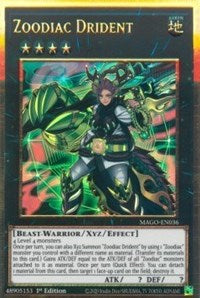 Zoodiac Drident [MAGO-EN036] Gold Rare | Anubis Games and Hobby