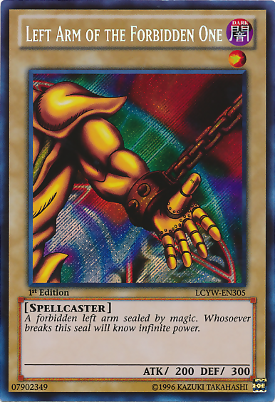 Left Arm of the Forbidden One [LCYW-EN305] Secret Rare | Anubis Games and Hobby