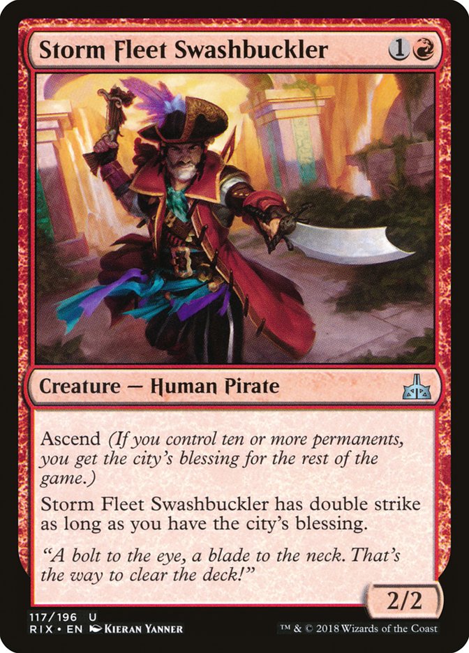Storm Fleet Swashbuckler [Rivals of Ixalan] | Anubis Games and Hobby