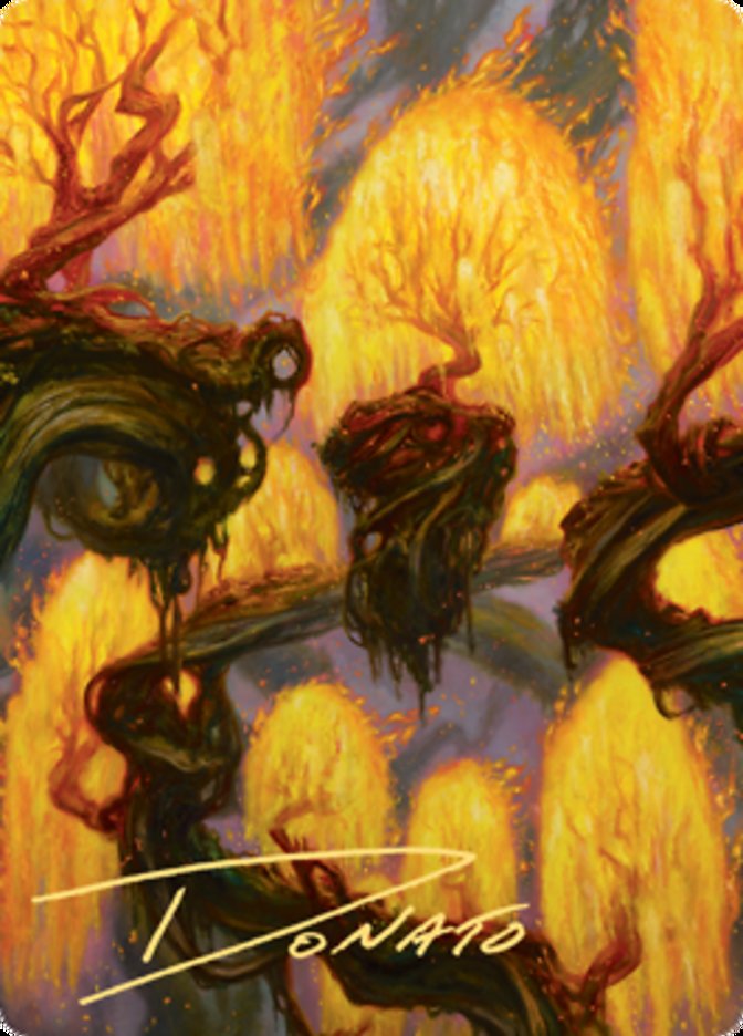 Grove of the Burnwillows Art Card (Gold-Stamped Signature) [Zendikar Rising Art Series] | Anubis Games and Hobby