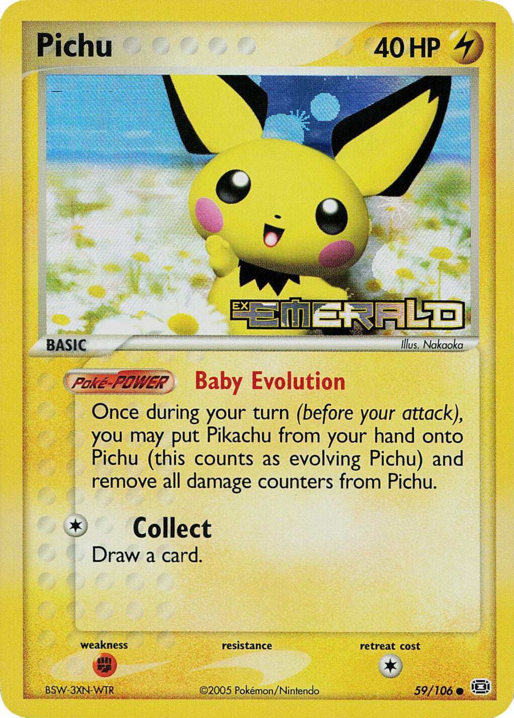 Pichu (59/106) (Stamped) [EX: Emerald] | Anubis Games and Hobby