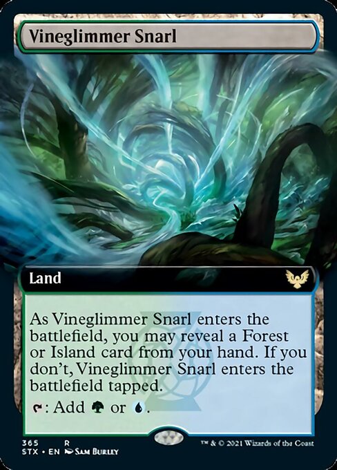 Vineglimmer Snarl (Extended Art) [Strixhaven: School of Mages] | Anubis Games and Hobby