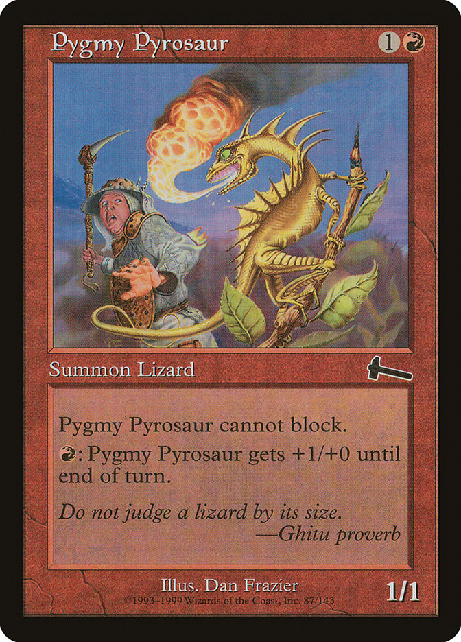 Pygmy Pyrosaur [Urza's Legacy] | Anubis Games and Hobby