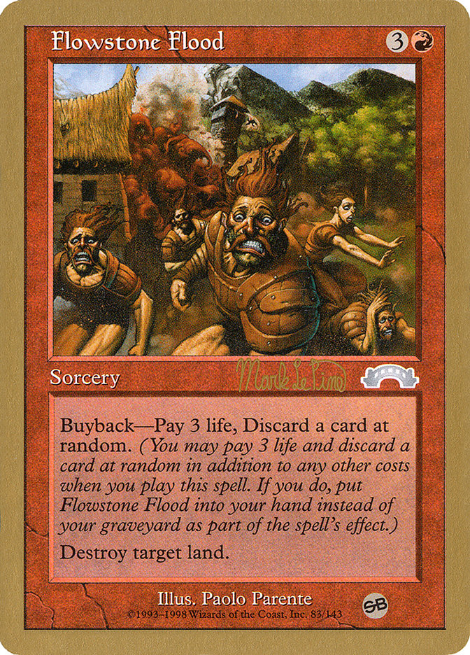 Flowstone Flood (Mark Le Pine) (SB) [World Championship Decks 1999] | Anubis Games and Hobby