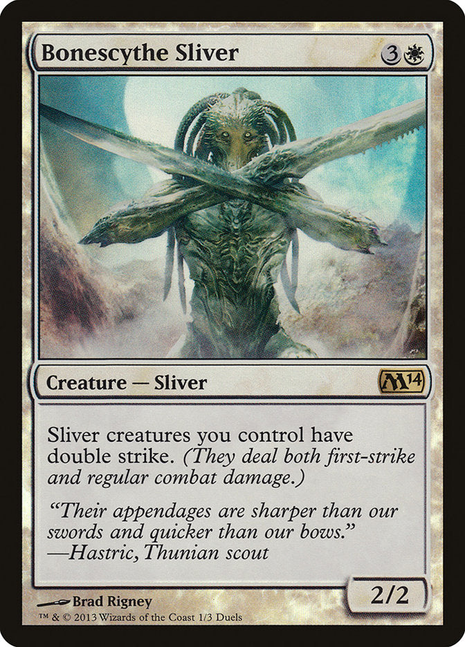 Bonescythe Sliver (Duels of the Planeswalkers Promos) [Duels of the Planeswalkers Promos 2013] | Anubis Games and Hobby