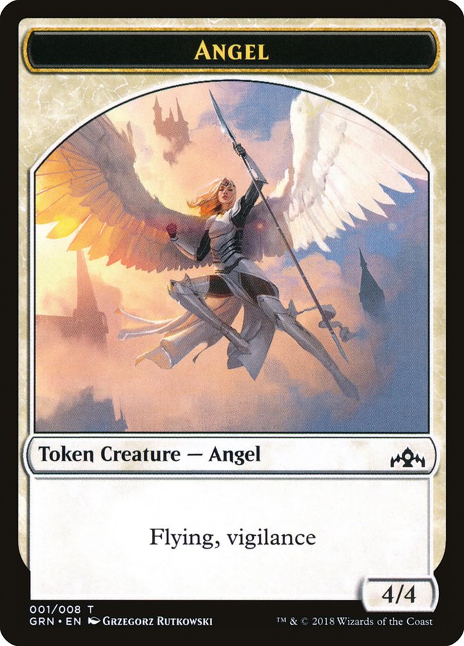 Angel Token [Guilds of Ravnica Tokens] | Anubis Games and Hobby