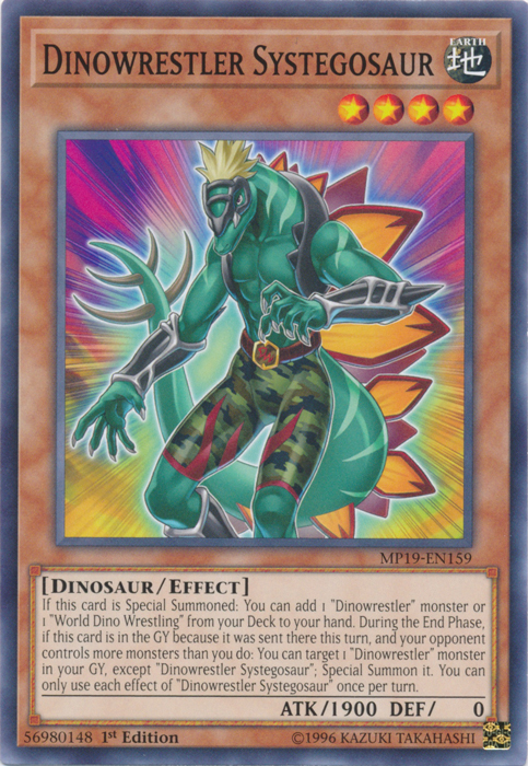 Dinowrestler Systegosaur [MP19-EN159] Common | Anubis Games and Hobby