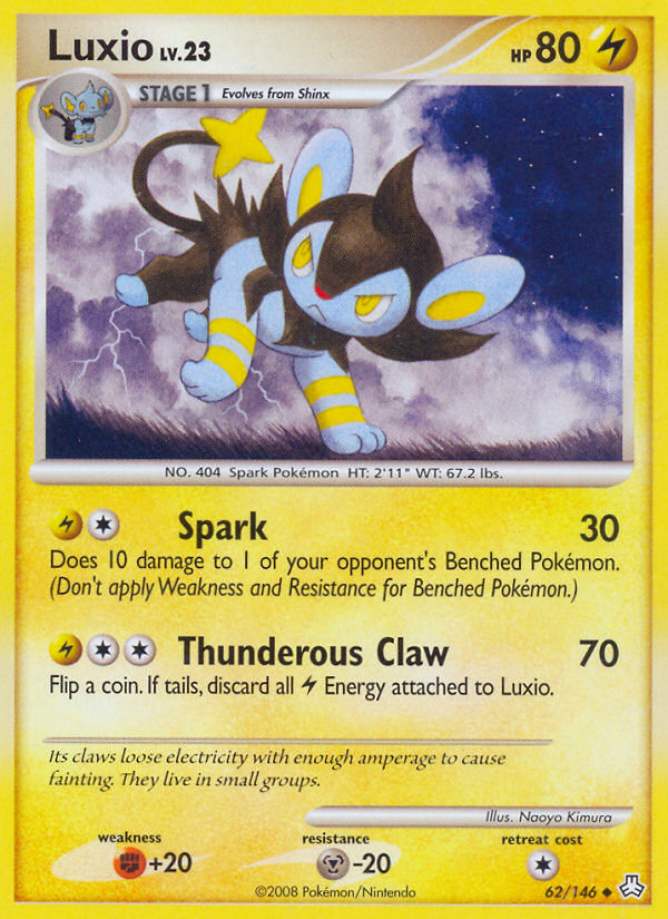 Luxio (62/146) [Diamond & Pearl: Legends Awakened] | Anubis Games and Hobby