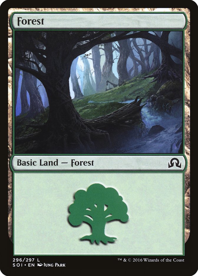 Forest (296) [Shadows over Innistrad] | Anubis Games and Hobby