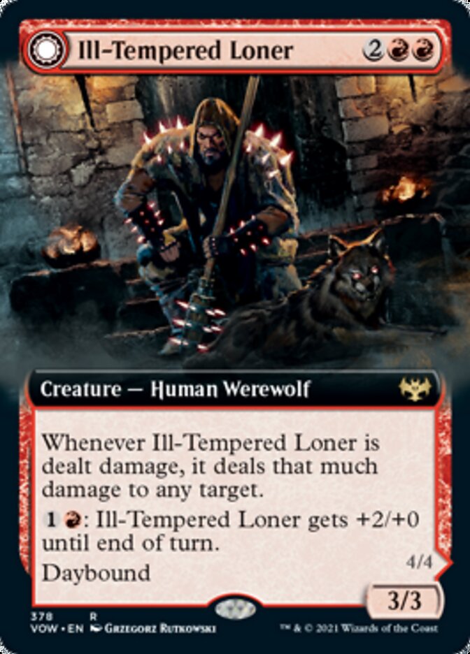 Ill-Tempered Loner // Howlpack Avenger (Extended Art) [Innistrad: Crimson Vow] | Anubis Games and Hobby