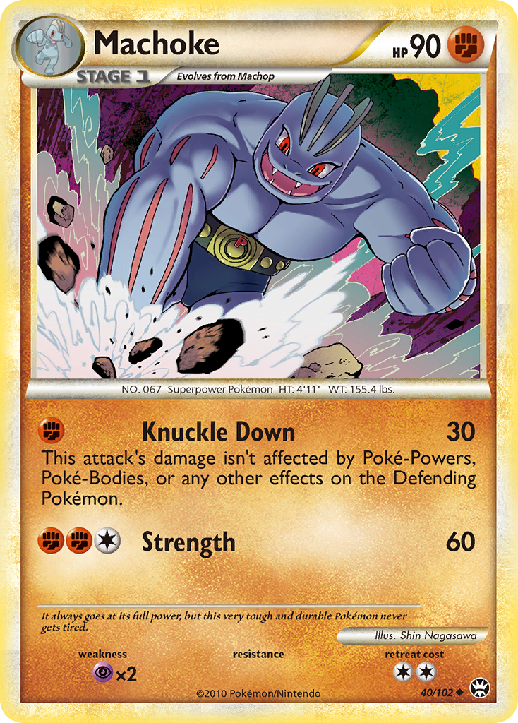 Machoke (40/102) [HeartGold & SoulSilver: Triumphant] | Anubis Games and Hobby