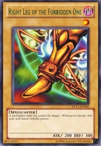 Right Leg of the Forbidden One (Green) [Duelist League Promo] [DL11-EN002] | Anubis Games and Hobby