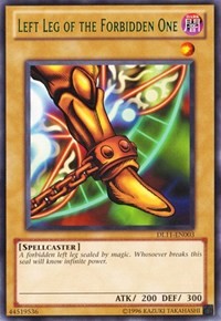 Left Leg of the Forbidden One (Green) [DL11-EN003] Rare | Anubis Games and Hobby