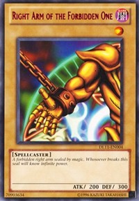 Right Arm of the Forbidden One (Red) [Duelist League Promo] [DL11-EN004] | Anubis Games and Hobby