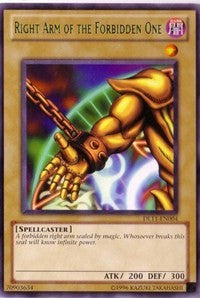 Right Arm of the Forbidden One (Green) [Duelist League Promo] [DL11-EN004] | Anubis Games and Hobby