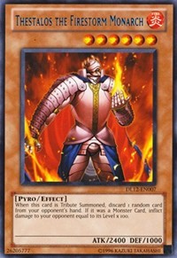 Thestalos the Firestorm Monarch (Blue) [Duelist League Promo] [DL12-EN007] | Anubis Games and Hobby