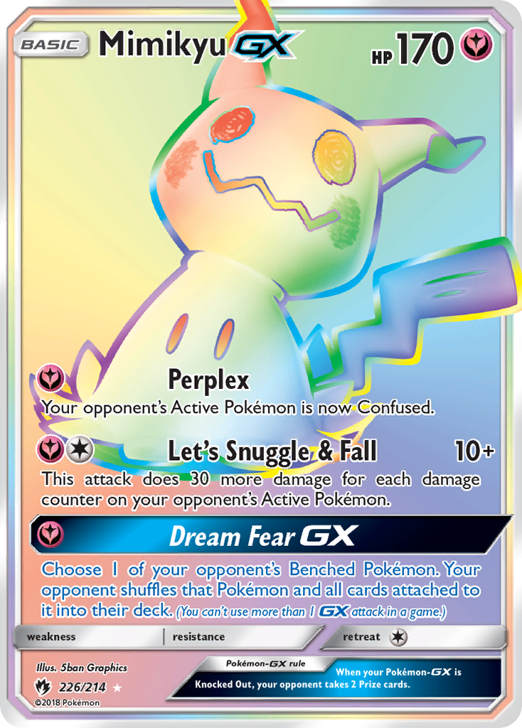 Mimikyu GX (226/214) [Sun & Moon: Lost Thunder] | Anubis Games and Hobby