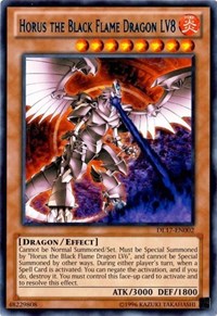 Horus the Black Flame Dragon LV8 (Blue) [Duelist League Promo] [DL17-EN002] | Anubis Games and Hobby