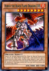 Horus the Black Flame Dragon LV8 (Green) [Duelist League Promo] [DL17-EN002] | Anubis Games and Hobby