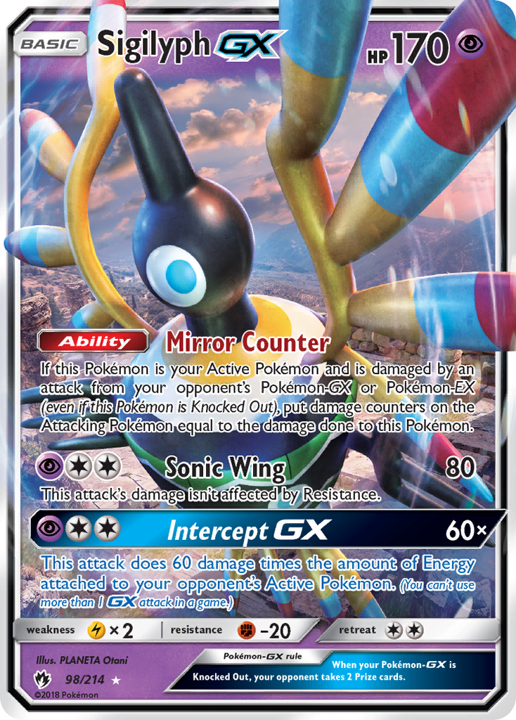 Sigilyph GX (98/214) [Sun & Moon: Lost Thunder] | Anubis Games and Hobby