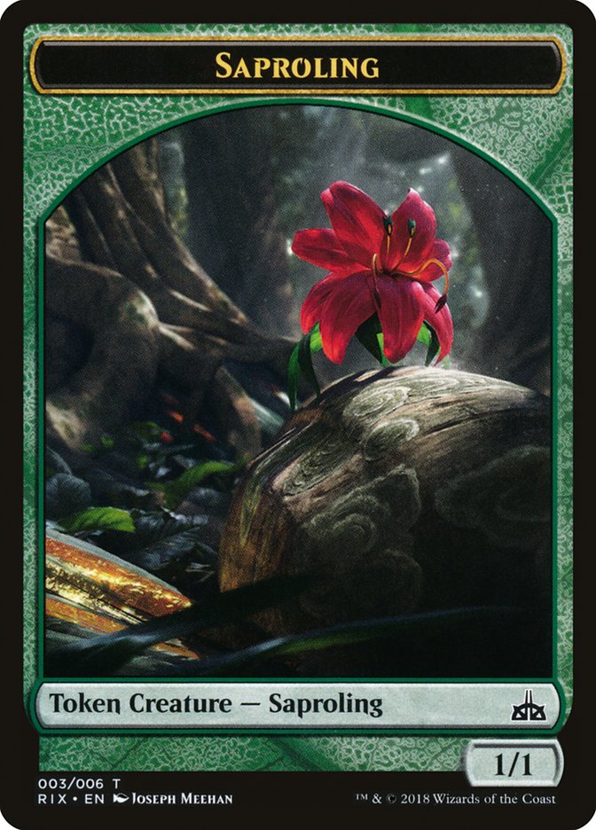 Saproling Token [Rivals of Ixalan Tokens] | Anubis Games and Hobby