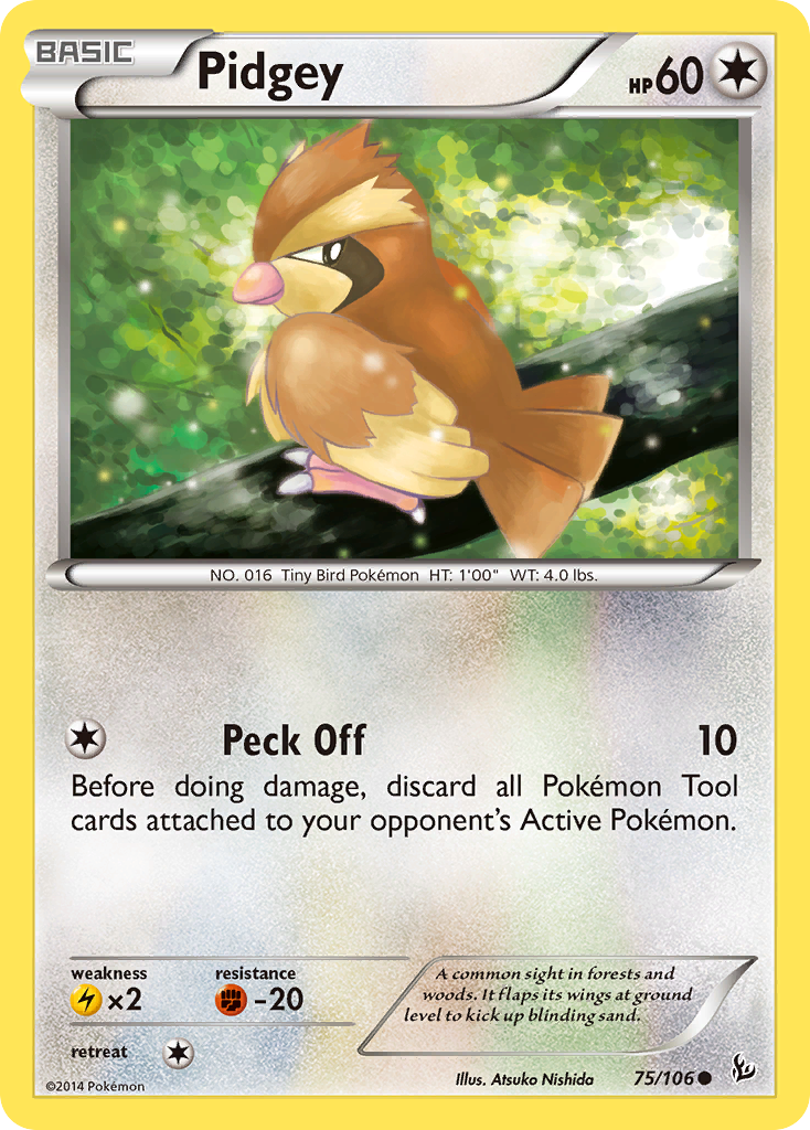 Pidgey (75/106) [XY: Flashfire] | Anubis Games and Hobby