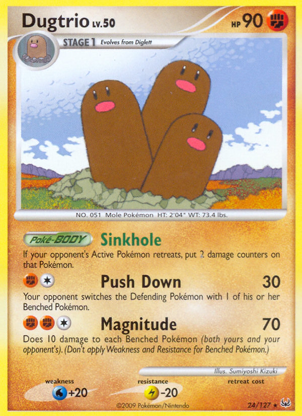 Dugtrio (24/127) [Platinum: Base Set] | Anubis Games and Hobby