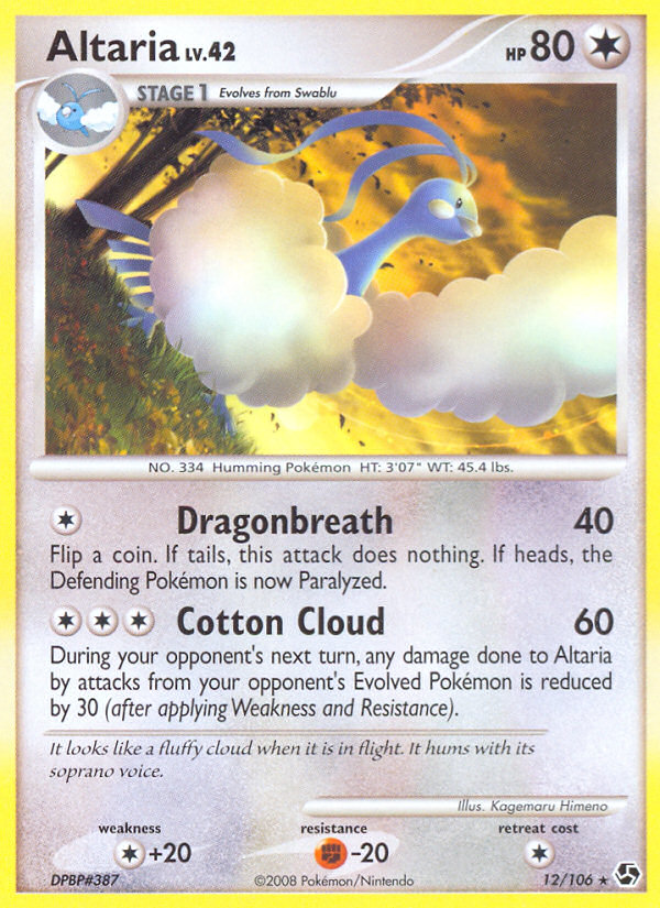 Altaria (12/106) [Diamond & Pearl: Great Encounters] | Anubis Games and Hobby