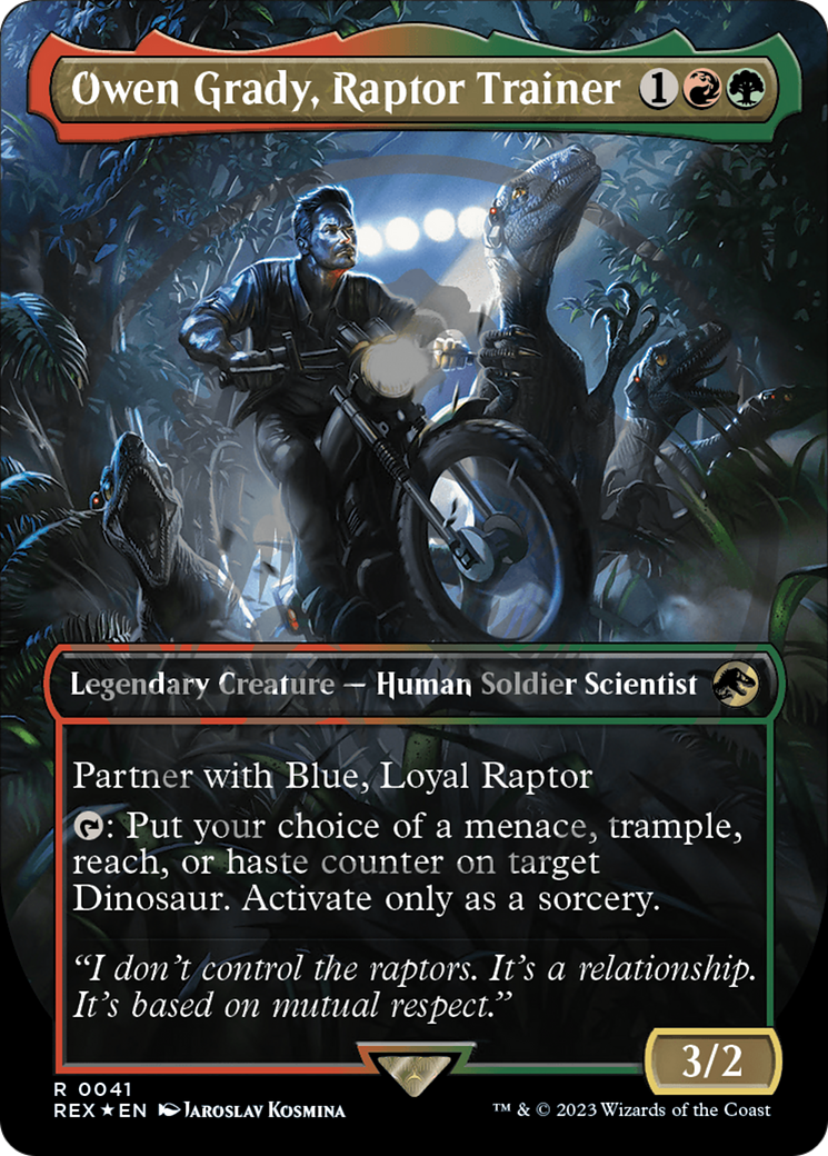 Owen Grady, Raptor Trainer Emblem (Borderless) [Jurassic World Collection Tokens] | Anubis Games and Hobby