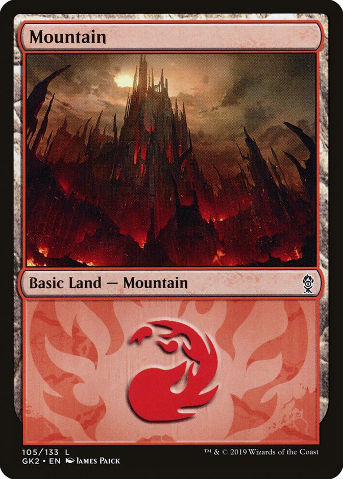 Mountain (105) [Ravnica Allegiance Guild Kit] | Anubis Games and Hobby