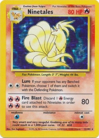 Ninetales (12/102) [Base Set Unlimited] | Anubis Games and Hobby
