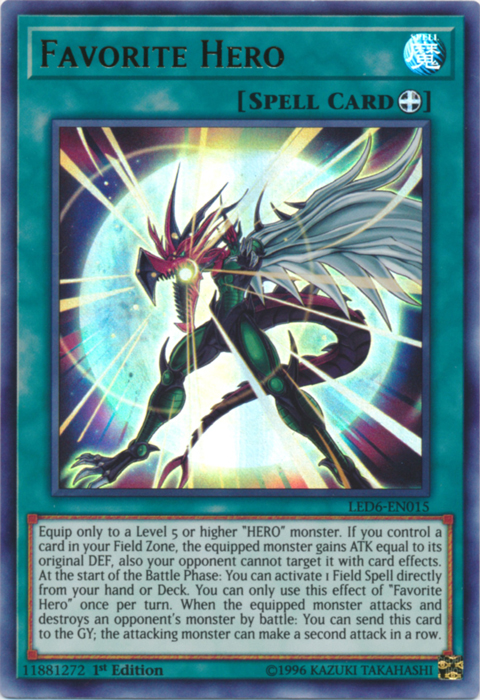 Favorite Hero [LED6-EN015] Ultra Rare | Anubis Games and Hobby