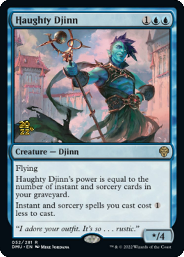 Haughty Djinn [Dominaria United Prerelease Promos] | Anubis Games and Hobby