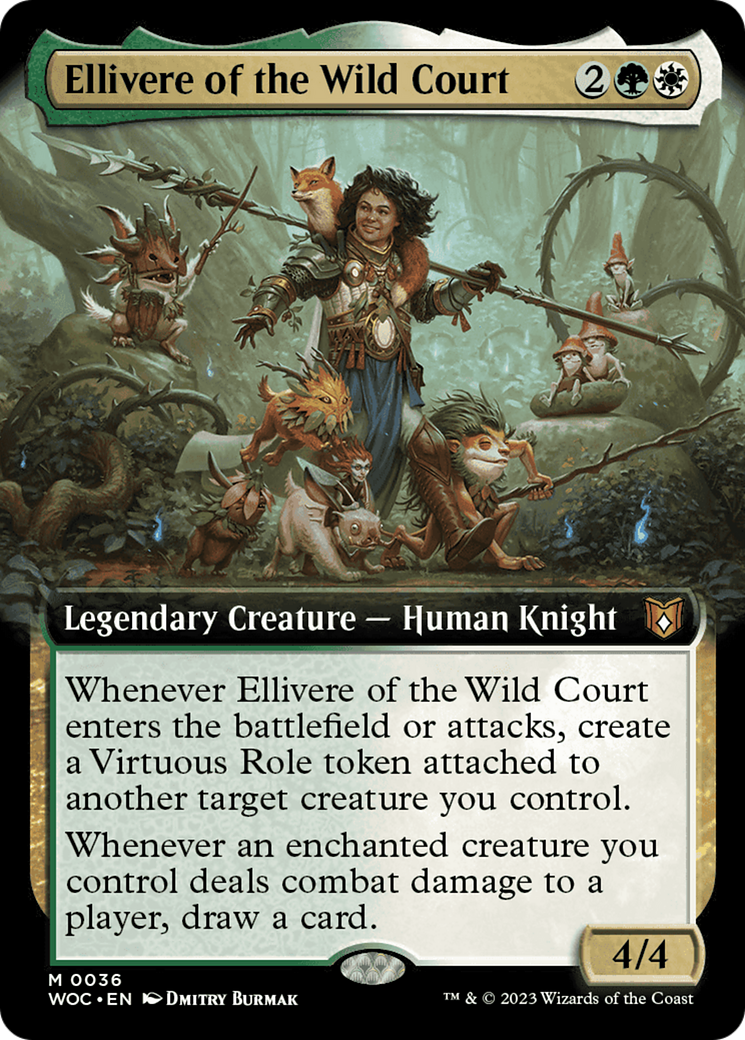 Ellivere of the Wild Court (Extended Art) [Wilds of Eldraine Commander] | Anubis Games and Hobby