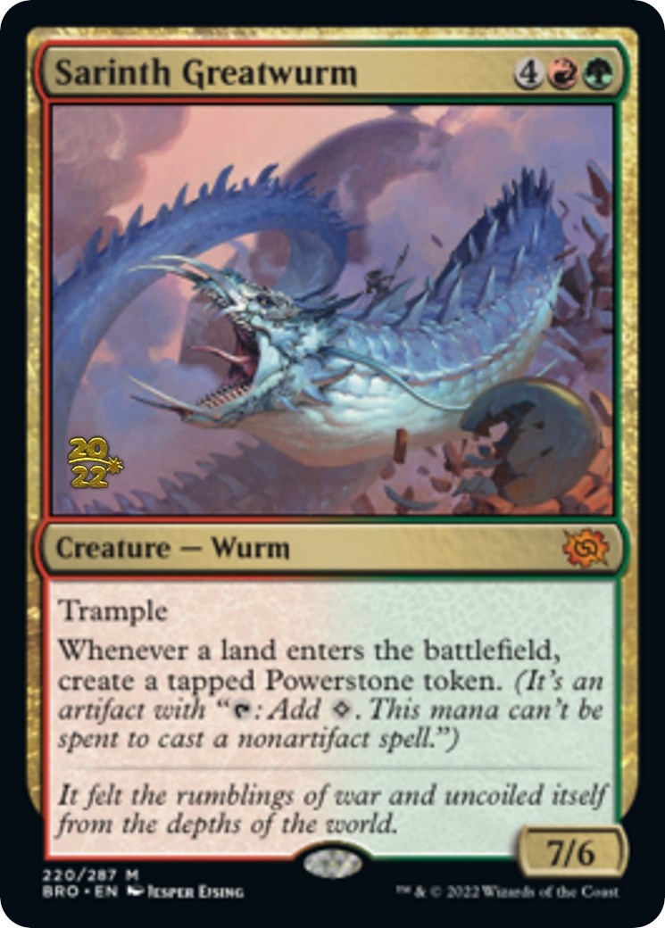 Sarinth Greatwurm [The Brothers' War Prerelease Promos] | Anubis Games and Hobby