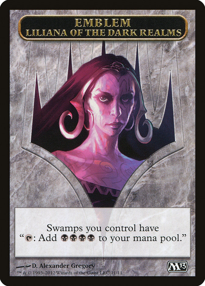 Liliana of the Dark Realms Emblem [Magic 2013 Tokens] | Anubis Games and Hobby