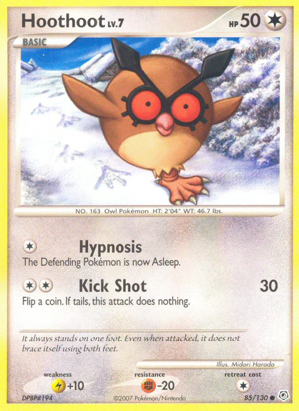 Hoothoot (85/130) [Diamond & Pearl: Base Set] | Anubis Games and Hobby