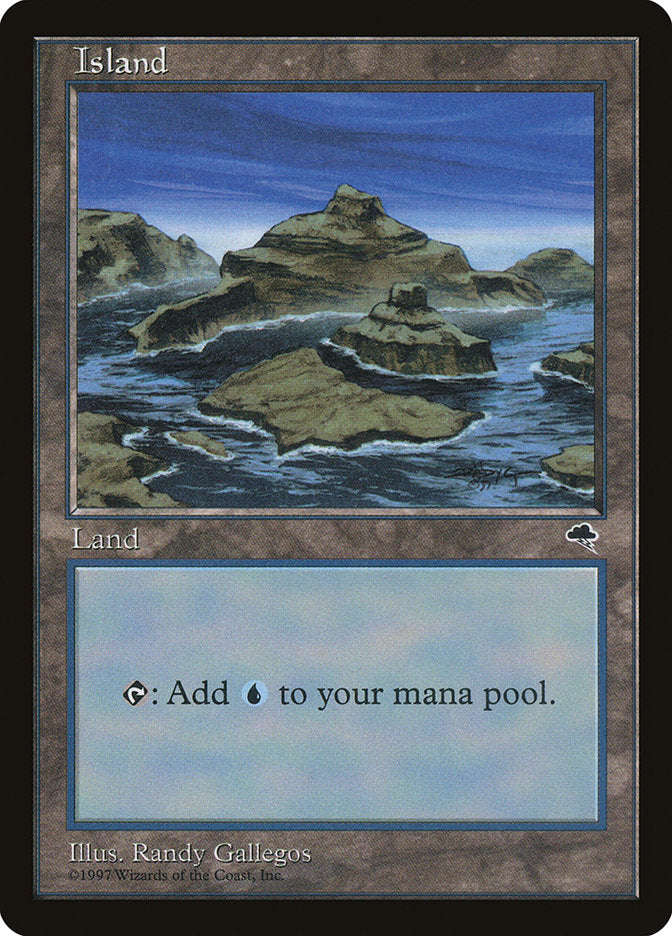 Island (Signature on Right / Blue Sky) [Tempest] | Anubis Games and Hobby
