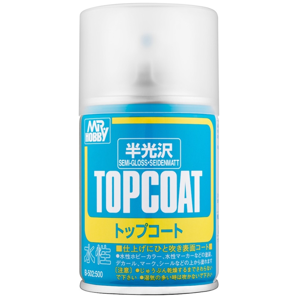 Mr. Topcoat Semi-Gloss Spray | Anubis Games and Hobby