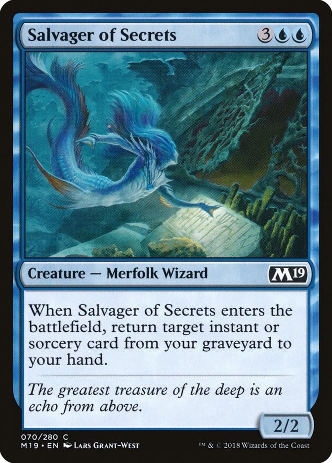 Salvager of Secrets [Core Set 2019] | Anubis Games and Hobby