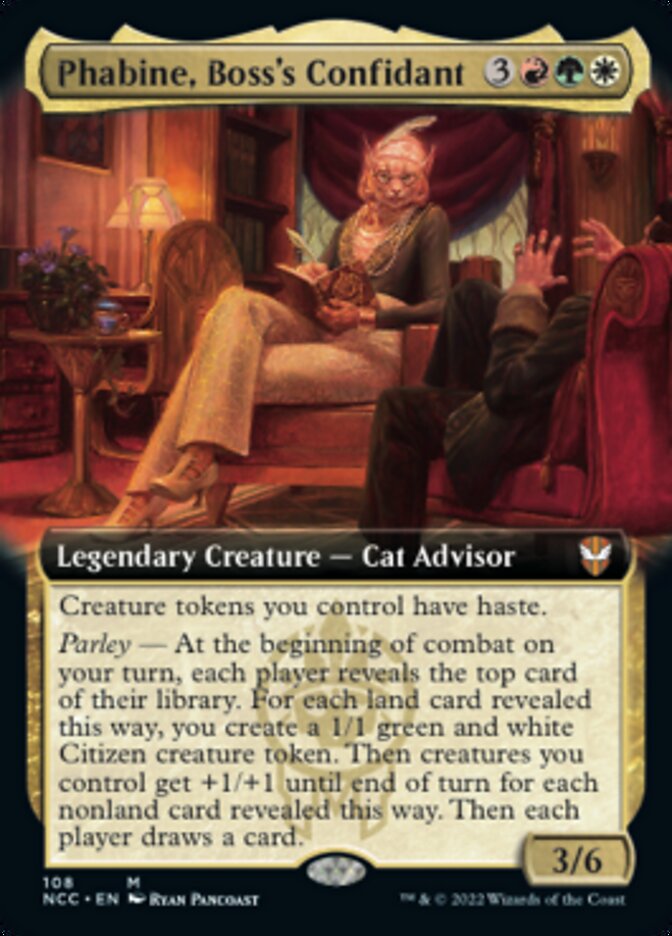 Phabine, Boss's Confidant (Extended Art) [Streets of New Capenna Commander] | Anubis Games and Hobby