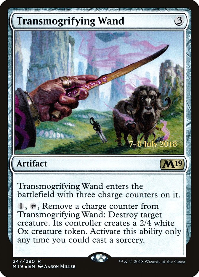 Transmogrifying Wand [Core Set 2019 Prerelease Promos] | Anubis Games and Hobby