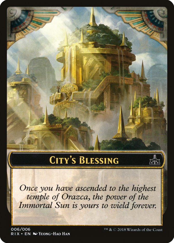 City's Blessing [Rivals of Ixalan Tokens] | Anubis Games and Hobby